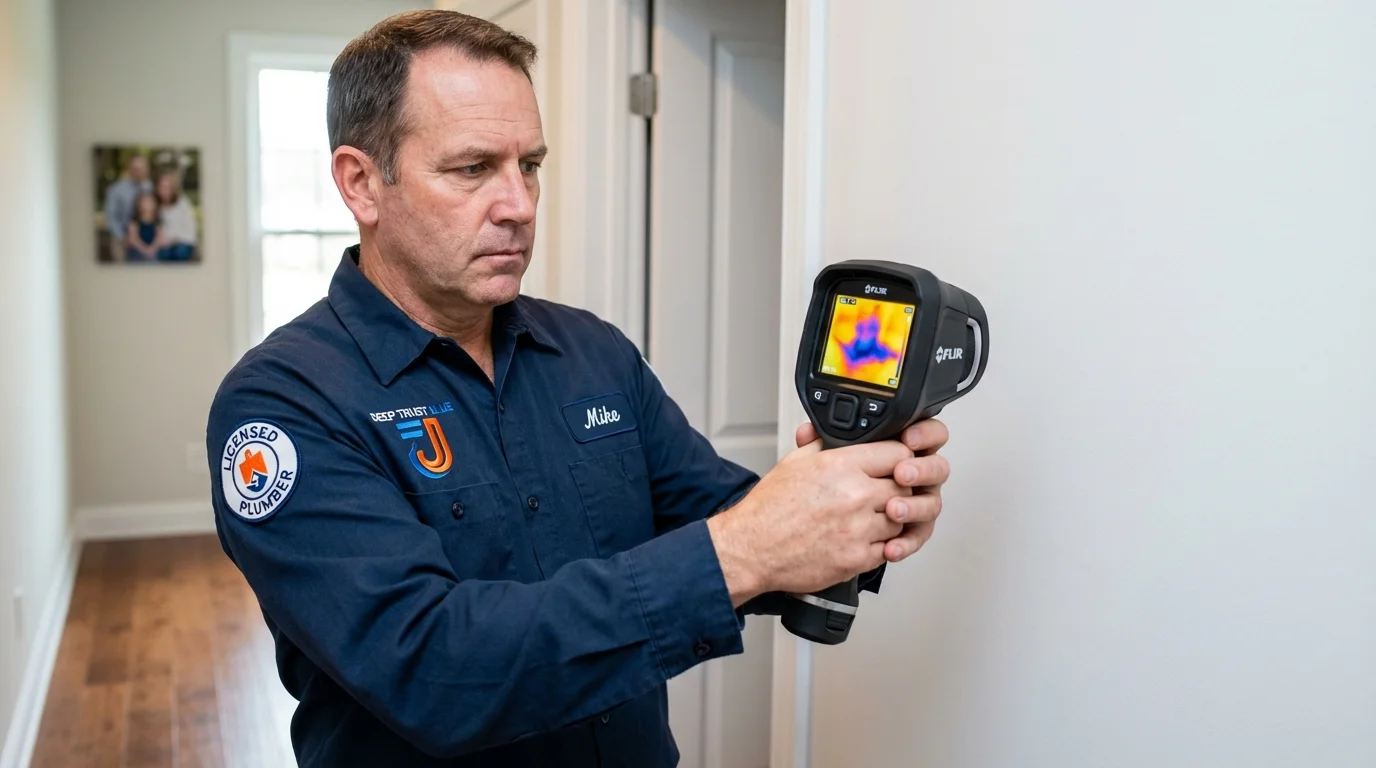 Thermal imaging leak detection by Johns Plumbing LLC in Wilkesboro